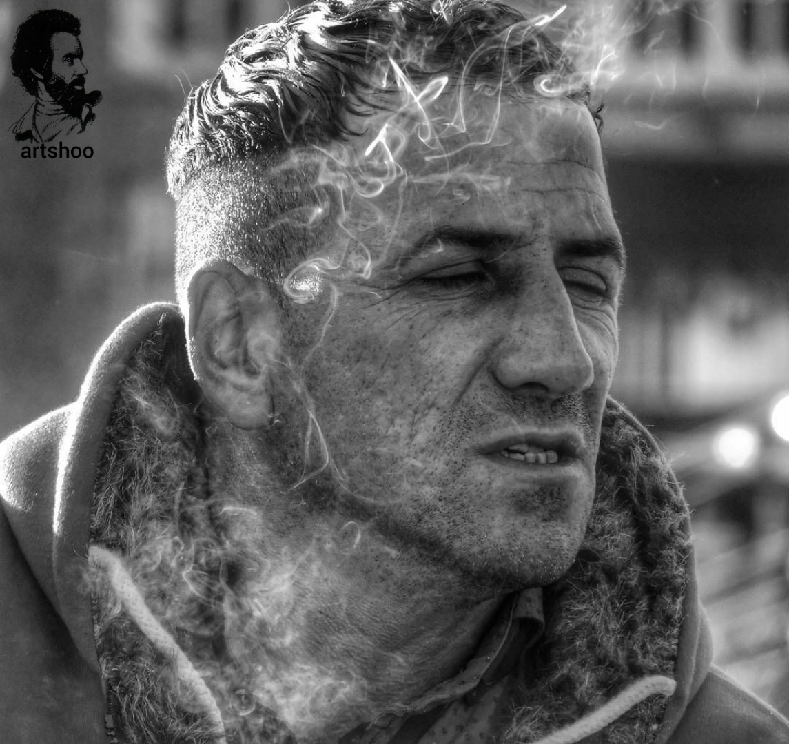 مدل پرتره سیاه قلم